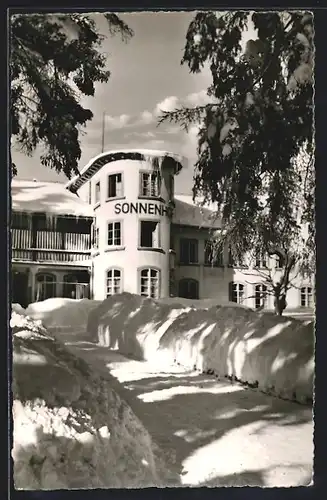 AK Höchenschwand / Hochschwarzwald, Sanatorium Sonnenhof im Winter