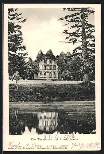 AK Friedrichroda, Blick zur Tanzbuche