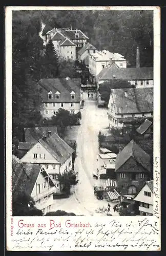 AK Bad Griesbach, Teilansicht aus der Vogelschau