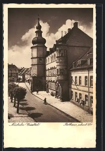 AK Mücheln, Partie am Rathaus