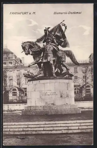 AK Frankfurt a. M., Bismarck-Denkmal