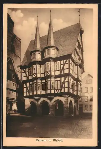 AK Alsfeld, Blick auf das alte Rathaus