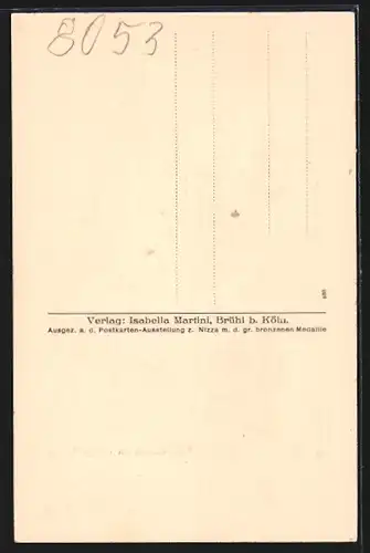 AK Brühl, Treppenhaus im Kgl. Schloss