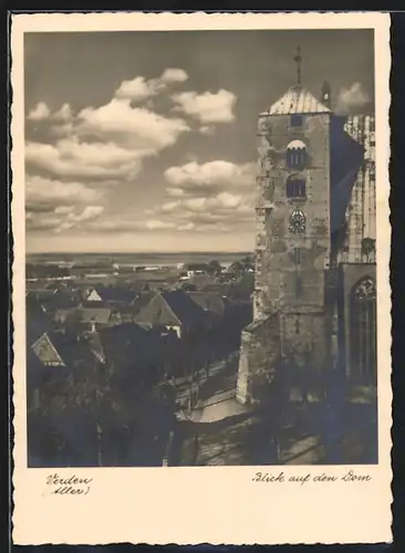 AK Verden / Aller, Blick auf den Dom