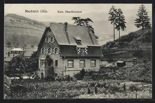 AK Markirch i. Els., Blick zur Kais. Oberförsterei