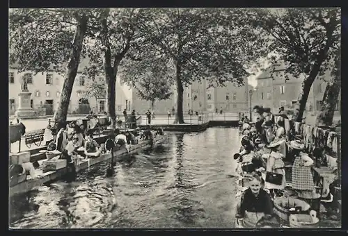AK Colmar i. Els., Wäscherinnen am Fluss