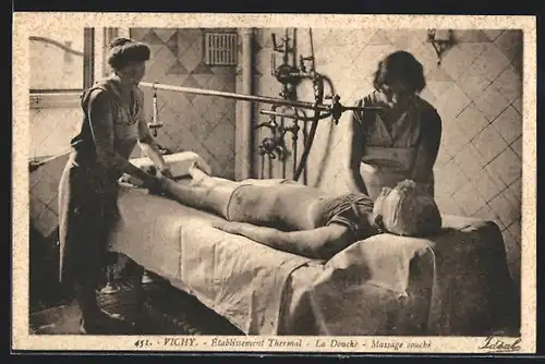 AK Vichy, Etablissement thermal, La Douche, Massage couché