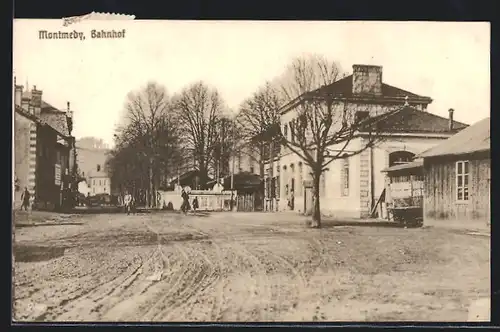 AK Montmeby, Blick auf den Bahnhof