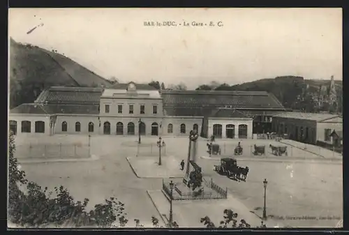AK Bar-le-Duc, La Gare, Bahnhof
