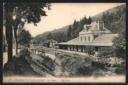 AK Plombieres-Les-Bains, La Gare