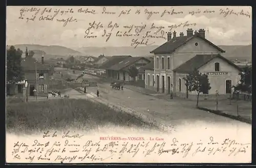 AK Bruyères-en-Vosges, La Gare