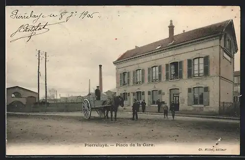 AK Pierrelaye, Place de la Gare