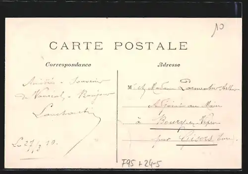 AK Vauréal, Inondations de Janvier, Le Château, Vue Générale de la Ferme