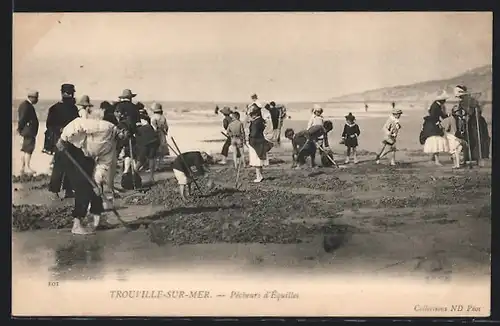 AK Trouville-sur-Mer, Pêcheurs d`Equilles, Tobiasfischer
