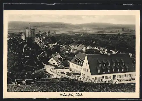 AK Hohenfels /Opf., Ortsansicht mit Turm