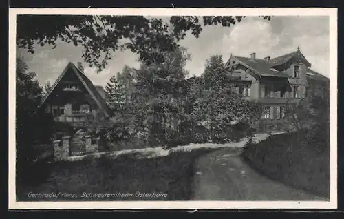 AK Gernrode /Harz, Schwesternheim Osterhöhe