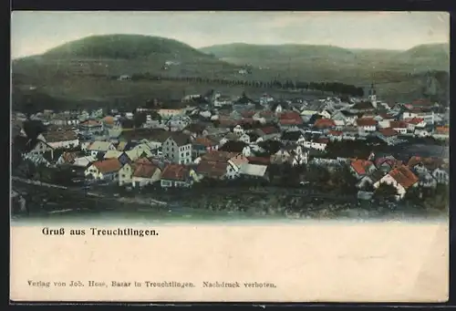 AK Treuchtlingen, Ortsansicht aus der Vogelschau