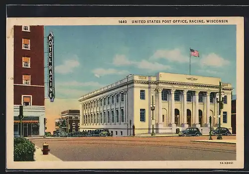AK Racine, WI, United States Post Office, Hotel Racine