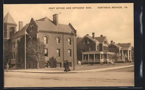 AK Fortress Monroe, VA, United States Post Office and Officers` Row