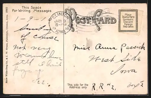 AK Clinton, IA, Post Office