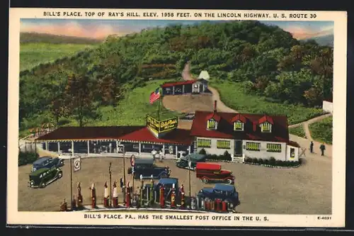 AK Bill`s Place, PA, Smallest Post Office in the US