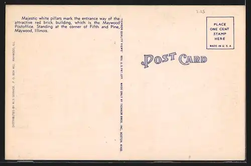 AK Maywood, IL, US Post Office