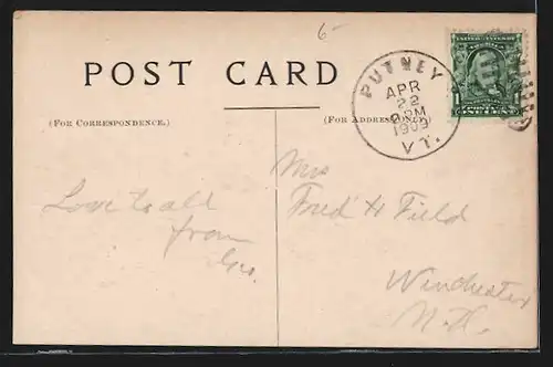 AK Putney, VT, Post Office and Stores