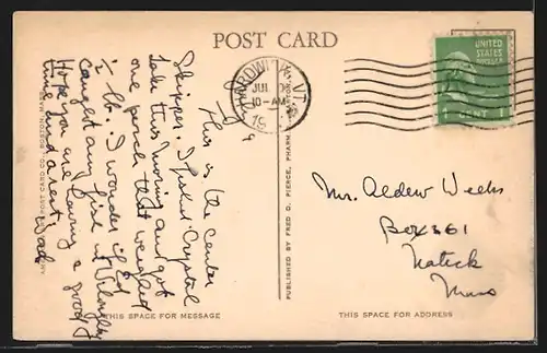 AK Barton, VT, Post Office Square