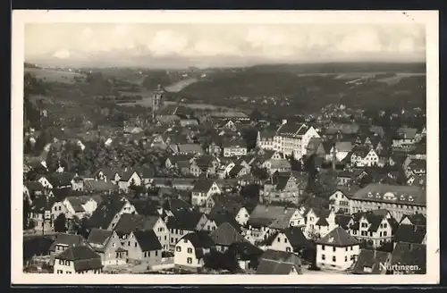 AK Nürtingen, Totalansicht des Ortes