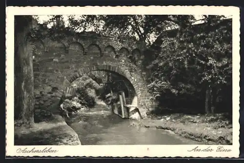 AK Aschersleben, An der Eine, Brücke