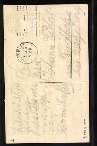 AK Glocken läuten zu Neujahr