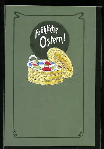 AK Osterkorb zu Ostern, Eilgut