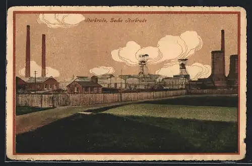 AK Sterkrade, Zeche, Aussenansicht