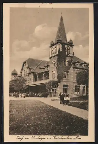 AK Dreibergen /Zwischenahn, Blick auf Gasthof u. Pension