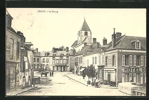 AK Cepoy, Le Bourg, Strassenpartie