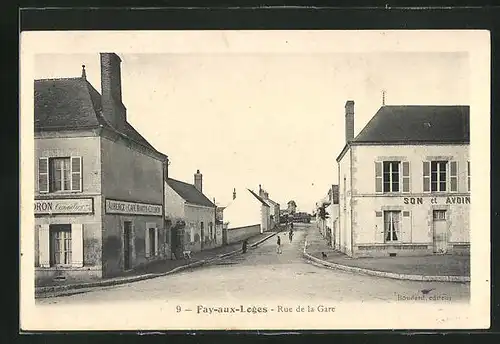 AK Fay-aux-Loges, Rue de la Gare