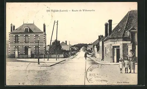 AK Viglain, Route de Villemurlin, Mairie