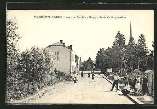 AK Pierrefitte-es-Bois, Entree du Bourg, Route de Sury-es-Bois