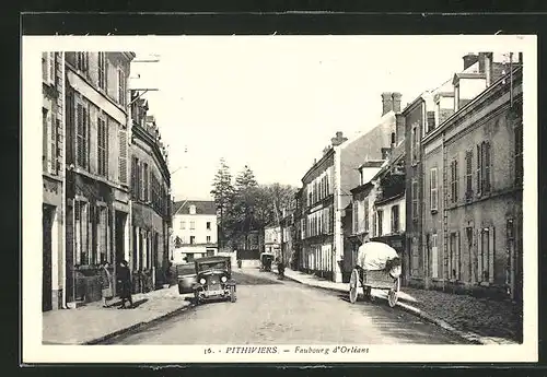 AK Pithiviers, Faubourg d'Orleans