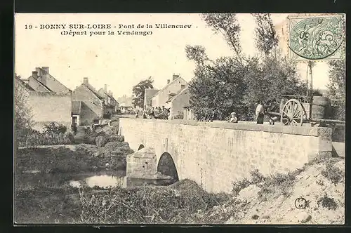 AK Bonny-sur-Loire, Pont de la Villencuev