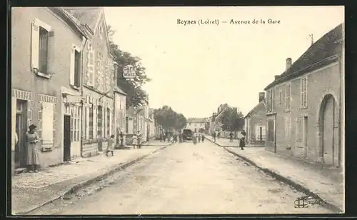 AK Boynes, Avenue de la Gare, Bahnhofstrasse