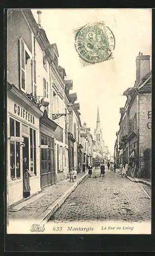 AK Montargis, La Rue du Loing