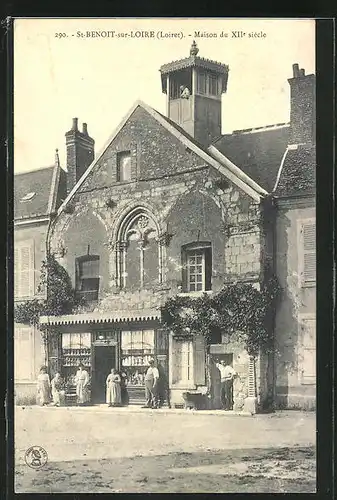 AK St-Benoit-sur-Loire, Maison du XII. siècle, Altes Haus