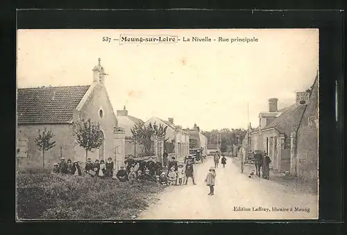 AK Meung-sur-Loire-la-Nivelle, Rue Principale, Hauptstrasse