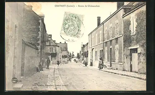 AK Cravant, Route de Chateaudun