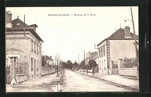 AK Sermaises-du-Loiret, Avenue de la Gare