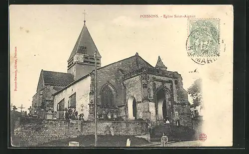 AK Poissons, Eglise Saint-Aignan