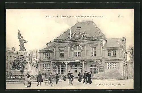 AK Saint-Dizier, Le Théâtre et le Monument