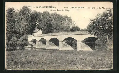 AK Hoericourt, Le Pont sur la Marne