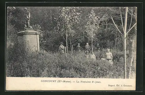 AK Goncourt, La Fontaine St-Jean